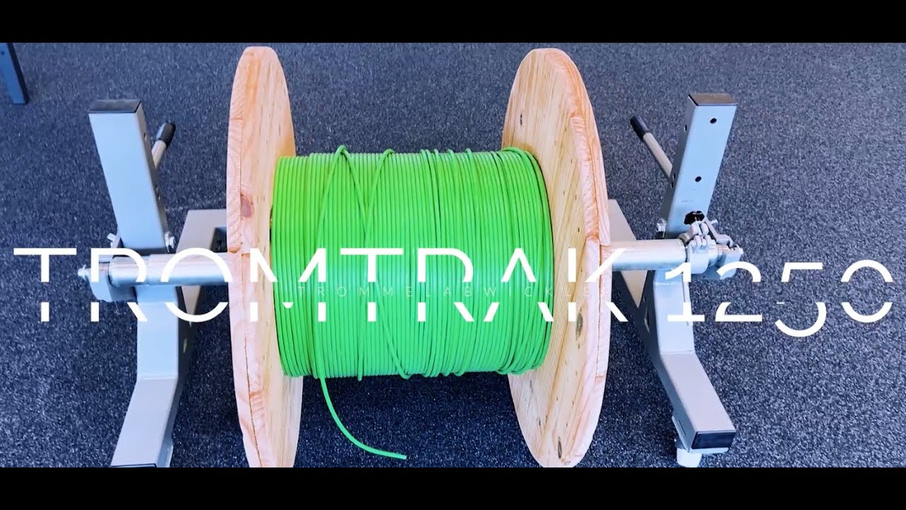 DE | TROMTRAK 1250 | Trommelabroller f&uuml;r manuelles und maschinelles Abwickeln von KABELMAT