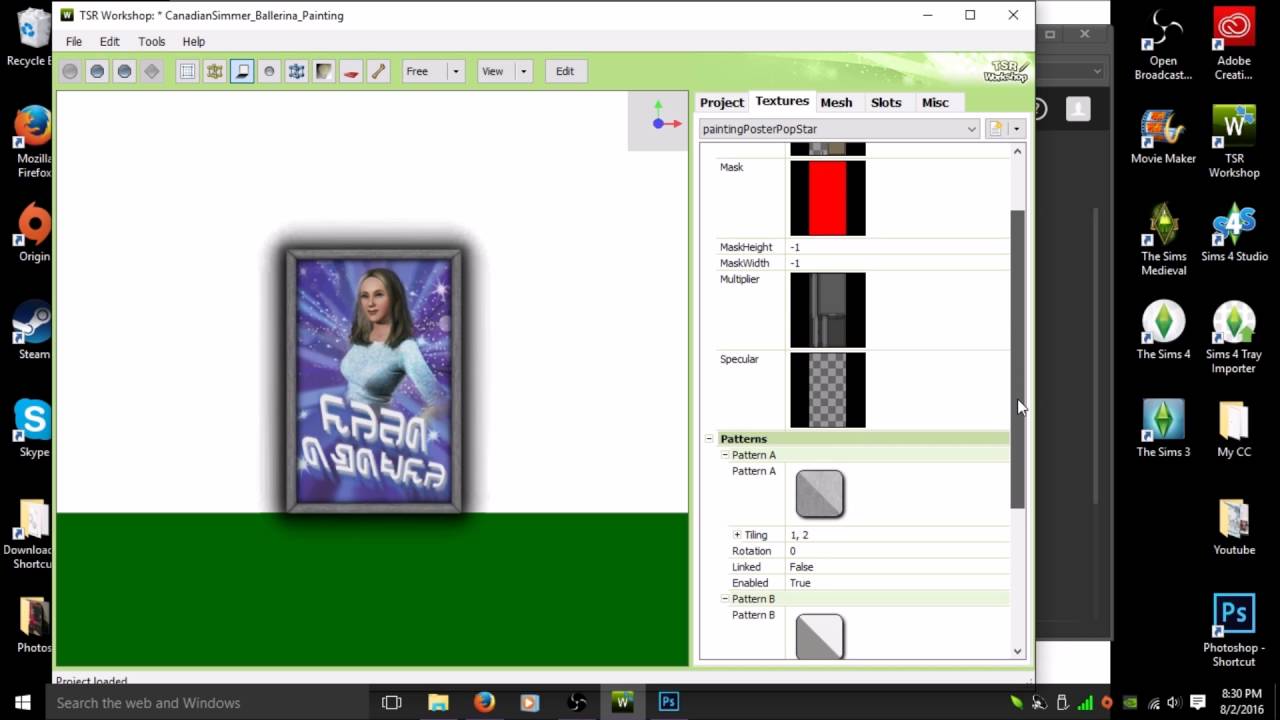 The Sims 3 - Tutorial - How to make your own Custom Content Paintings for The Sims 3