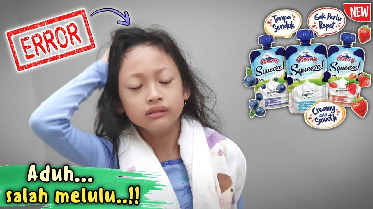 Drama Keluarga Cimory Squeeze ♥ Gara-Gara HP Aqilla Jadi Error Seharian 😄 Parodi Aqilla's Diary