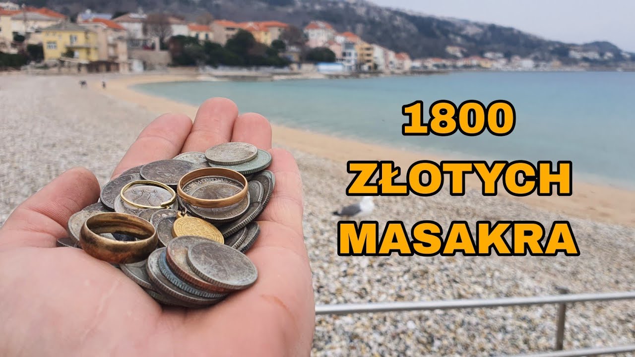 PLAŻOWICZE GUBIĄ NA POTĘGĘ! CHORWACKA PLAŻA PO SEZONIE! Wykrywacz metali!