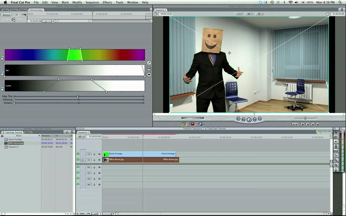 Final Cut King Chromakey Tutorial