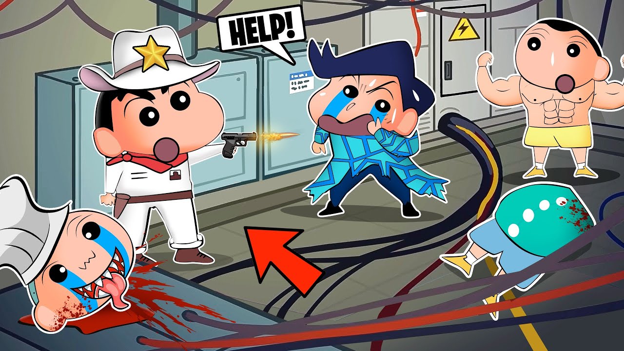 Sherrif Shinchan Killed Imposters and Neutrals In Super Sus 😱🔥 | Shinchan among us | Funny Game 😂