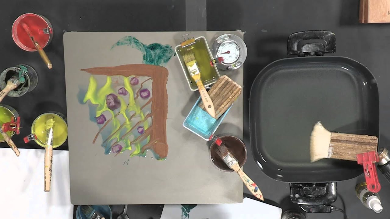 How to Make Monoprints with Encaustic Paints