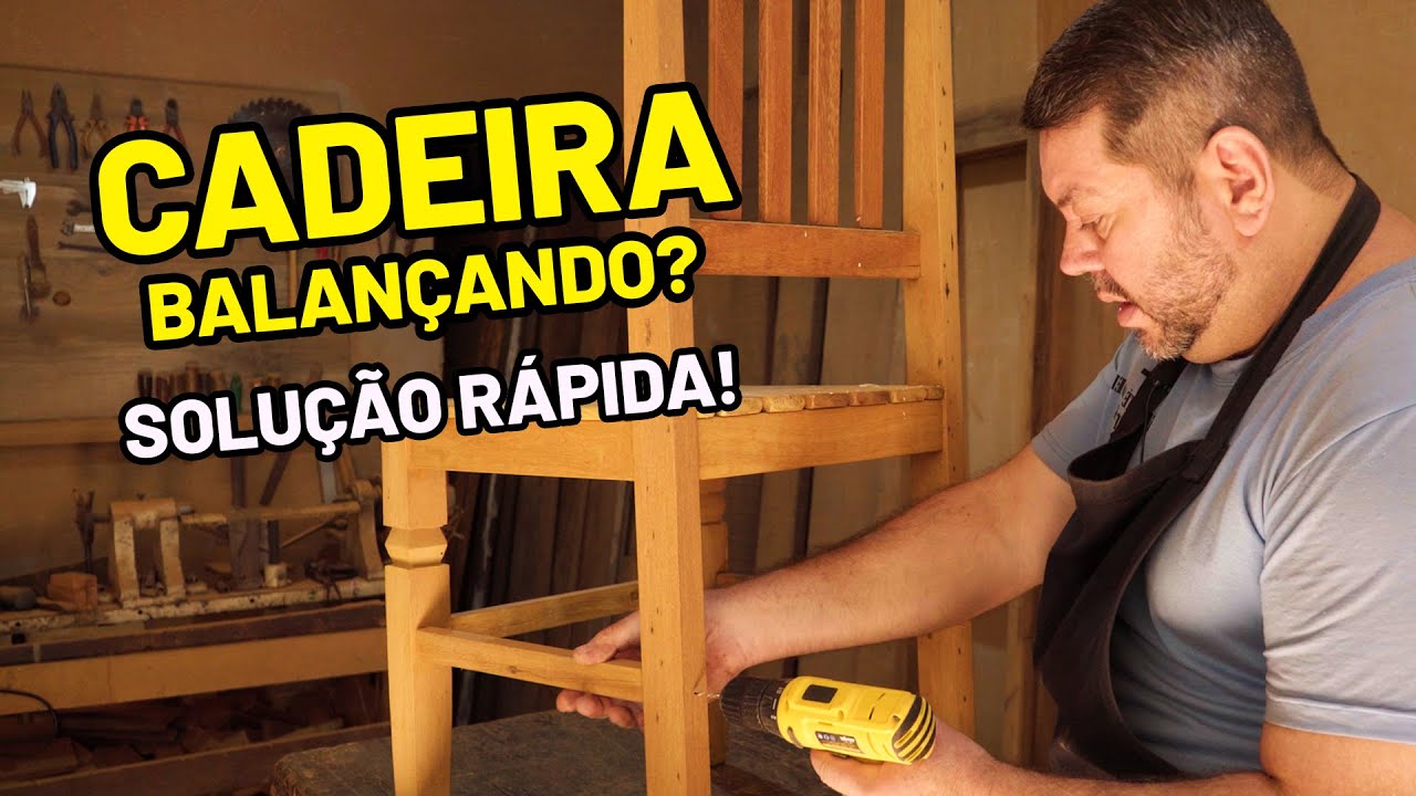 Como Consertar Cadeira Bamba em Casa! – MUITO FÁCIL!