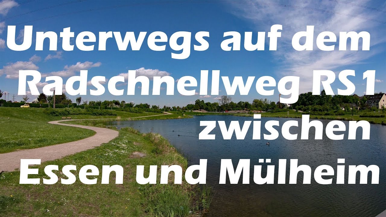 Mit dem Fahrrad auf dem Radschnellweg RS1 zwischen Essen und Mülheim