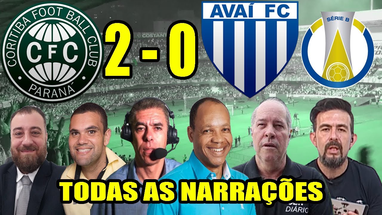 Todas as narrações - Coritiba 2 x 0 Avaí | Brasileirão Série B 2021