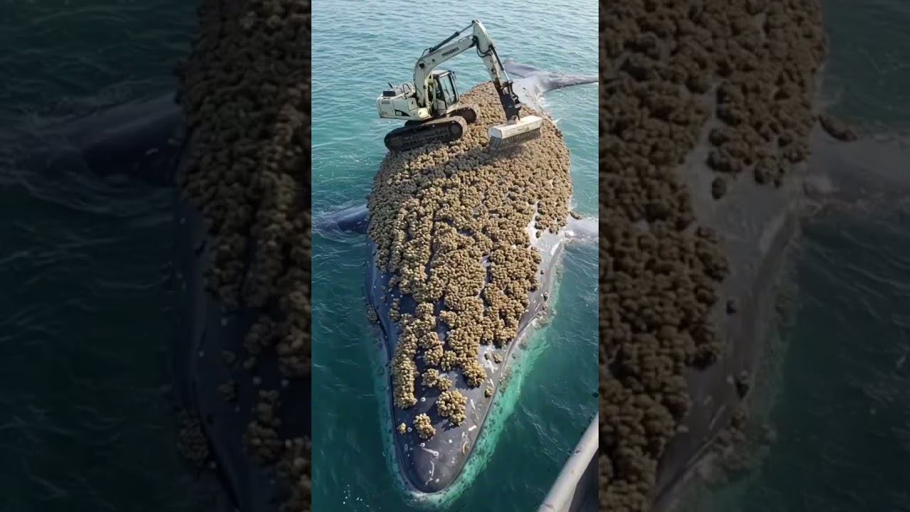 Remove Barnacles from Whales #animal #rescue #whale #savethewhales #oceanlife
