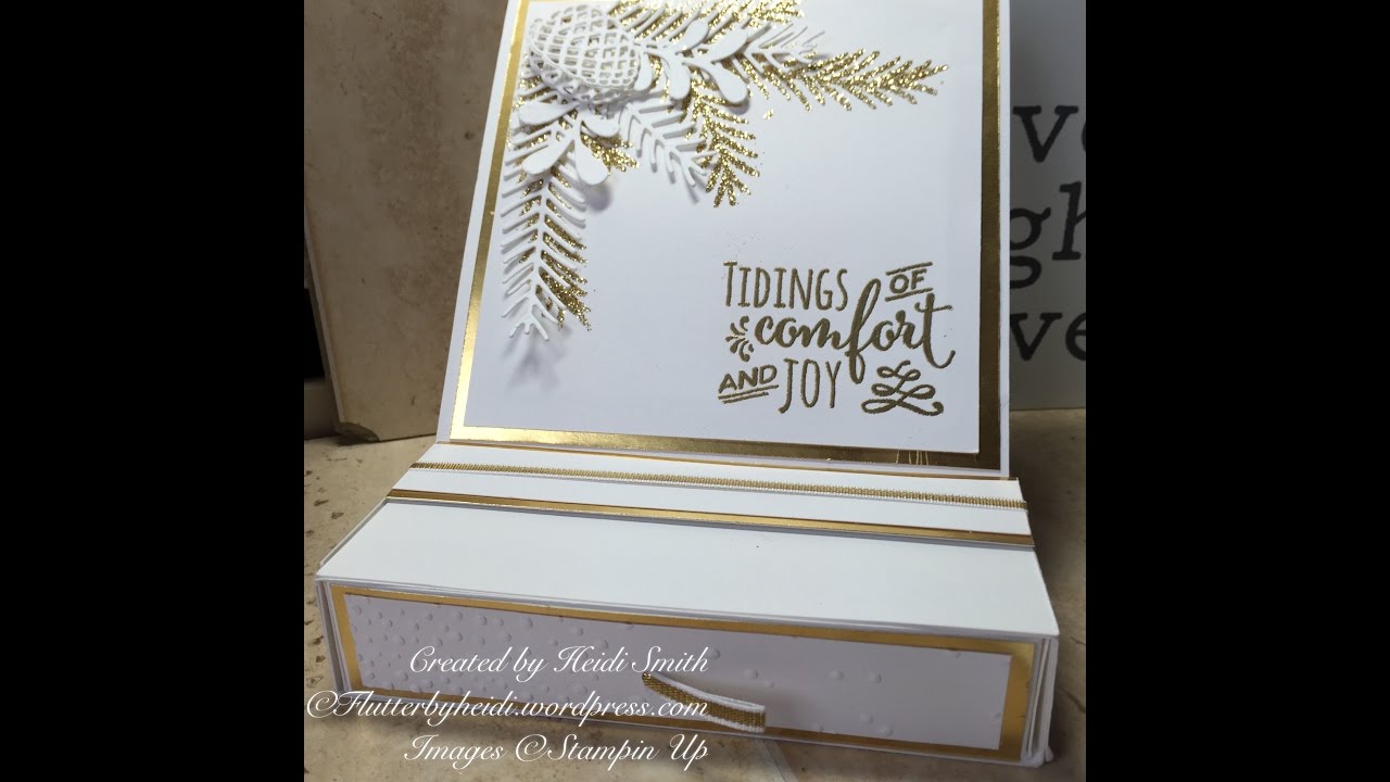 Sunday Scoring Easel box card Fun Fold and Gift Box Combined Fun Fold #20
