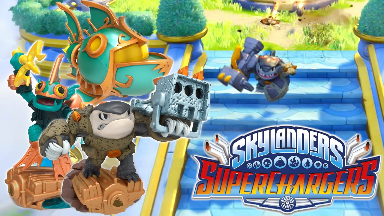 Skylanders SuperChargers - Deep Dive Gill Grunt & Shark Shooter Terrafin