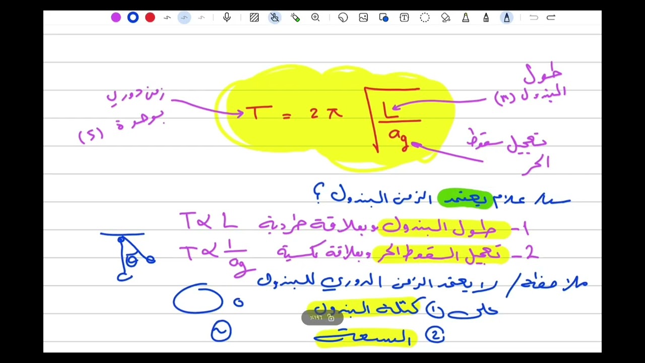 المحاضرة الثانية من فصل 3 /قياس الحركة التوافقية البسيطة