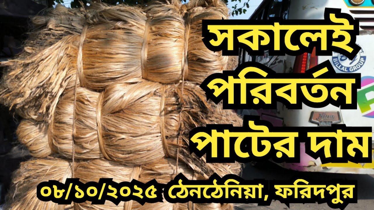 08.10.2025 সকা‌লেই প‌রিবর্তন পা‌টের দাম | আজকের পাটের বাজার || পাটের বর্তমান বাজার দর ২০২৫।