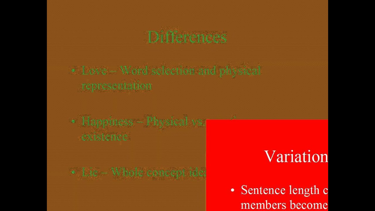 Defining Abstract Ideas