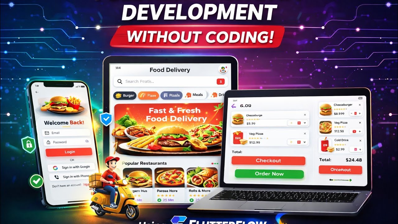 #3 👉 Build a Full Responsive App Without Coding 😱 | FlutterFlow 2025