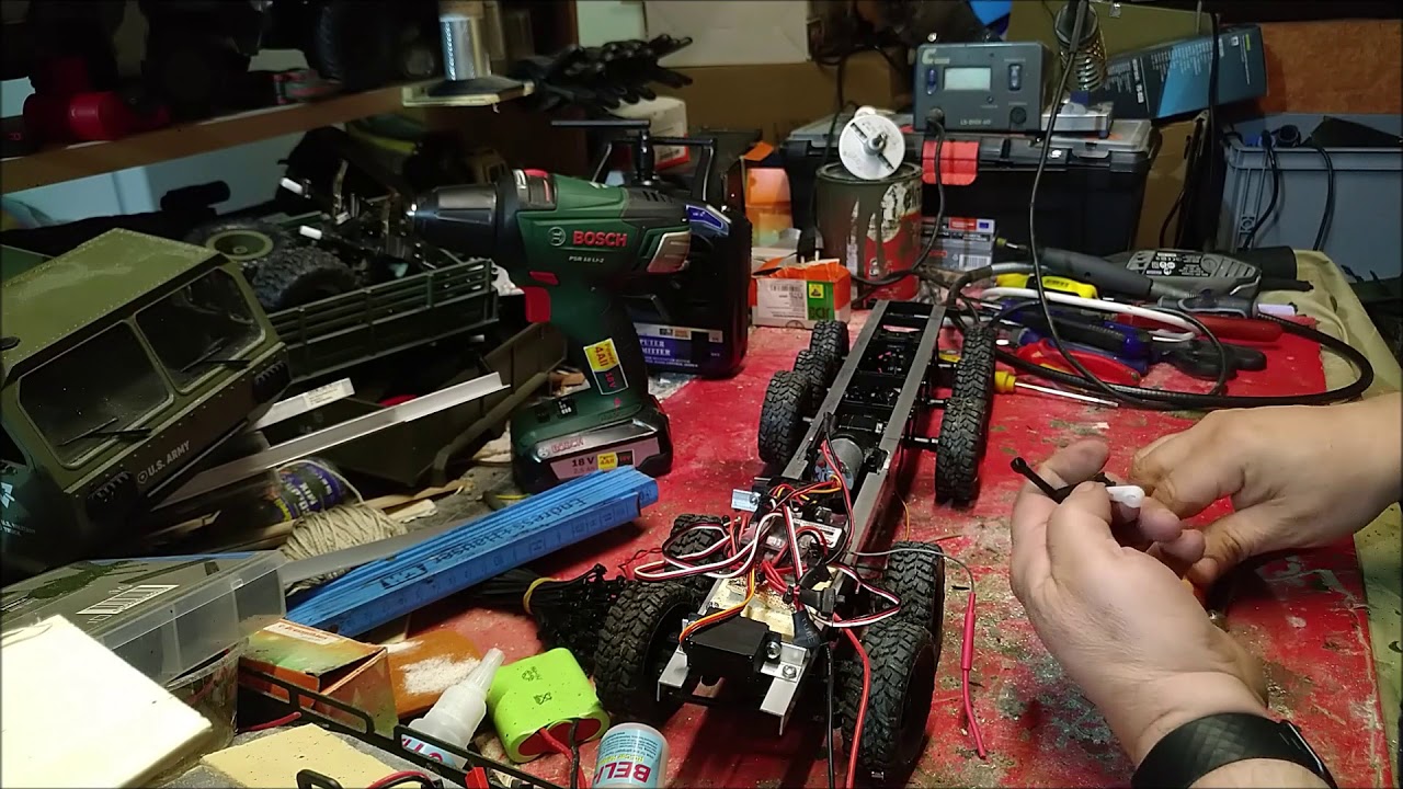 Часть 3 RC Ошкош HEMTT 10X10 преобразование из пустынной версии Fayee FY004a