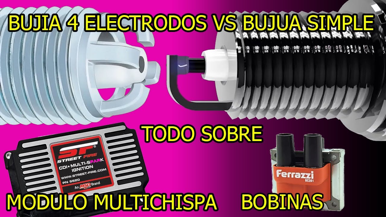 TODO sobre tipos de BUJIAS, BOBINAS, CABLES y Modulos de Encendido