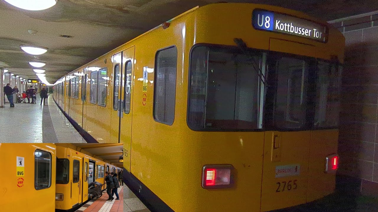 U-Bahn Berlin|Mitfahrt im F-Mischzug auf der U8 von Wittenau bis Kottbusser Tor