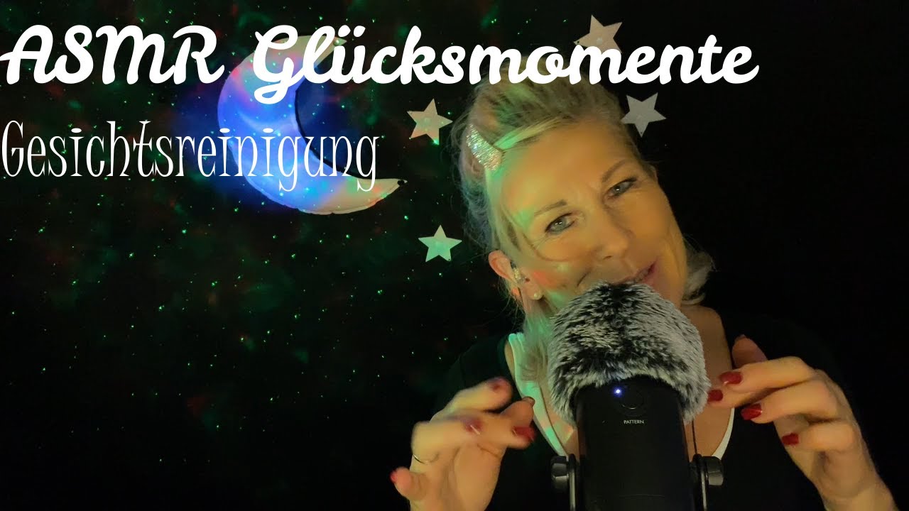 ASMR Glückmomente Einschlafhilfe, Gesichtsbehandlung mini Roleplay, German ASMR, Trigger & Tingles