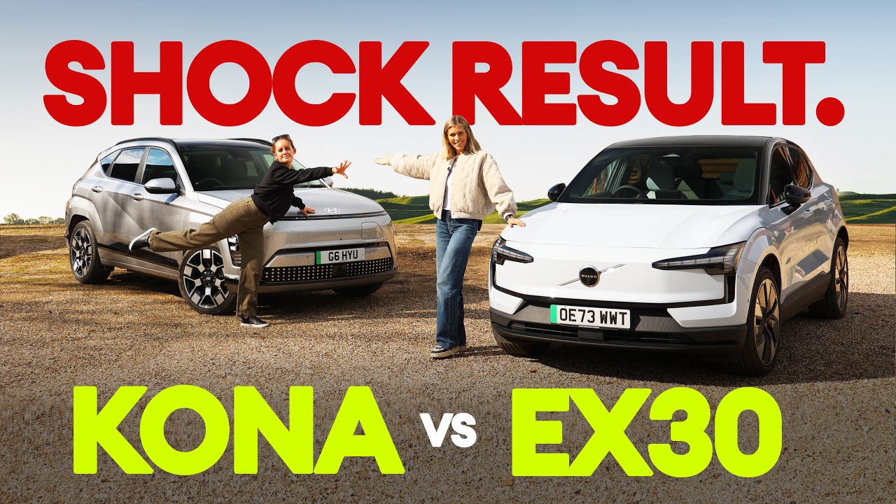 Volvo EX30 против Hyundai Kona Electric: шокирующий результат! | Electrifying.com