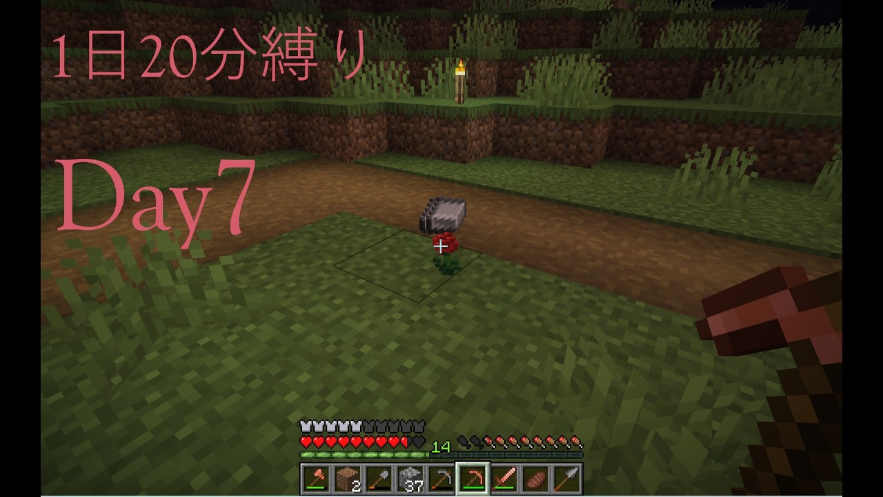 [Day7]1日20分しかできないマインクラフト実況
