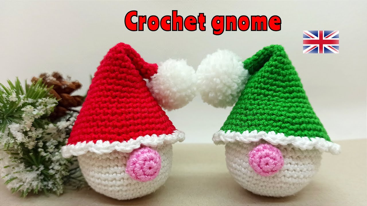 Crochet amigurumi gnome - christmas decoration