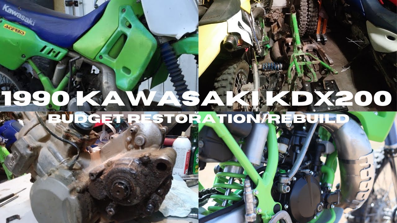 1990 Kawasaki KDX200 - Complete Budget Restoration/Rebuild
