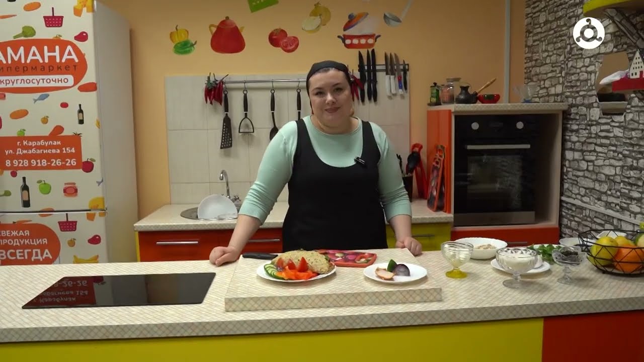 Утреннее меню.  Готовим овсяноблин с копченой куриной грудкой и моцареллой