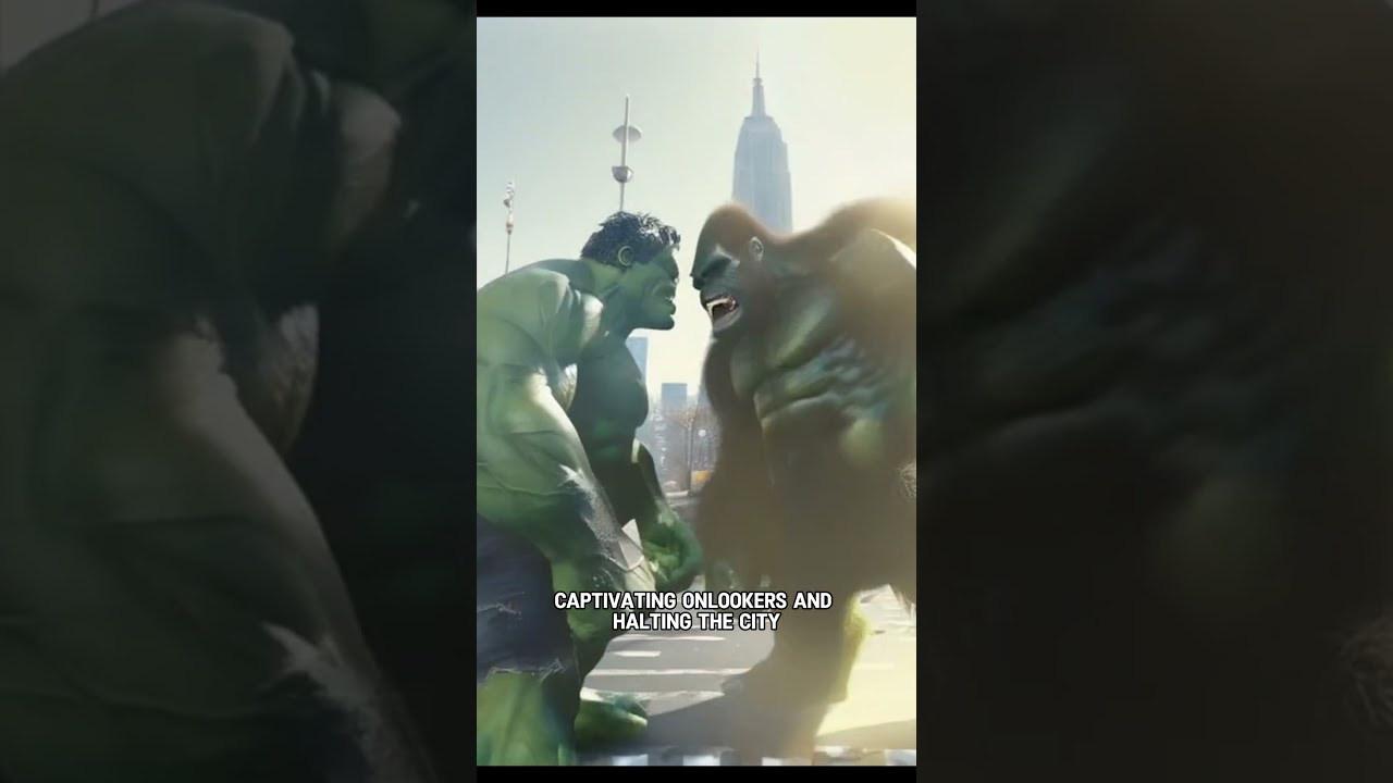 Epic Showdown: Hulk vs. King Kong Takes Over NYC Streets! #HulkVsKong  #epicbattle #ainewsanchor