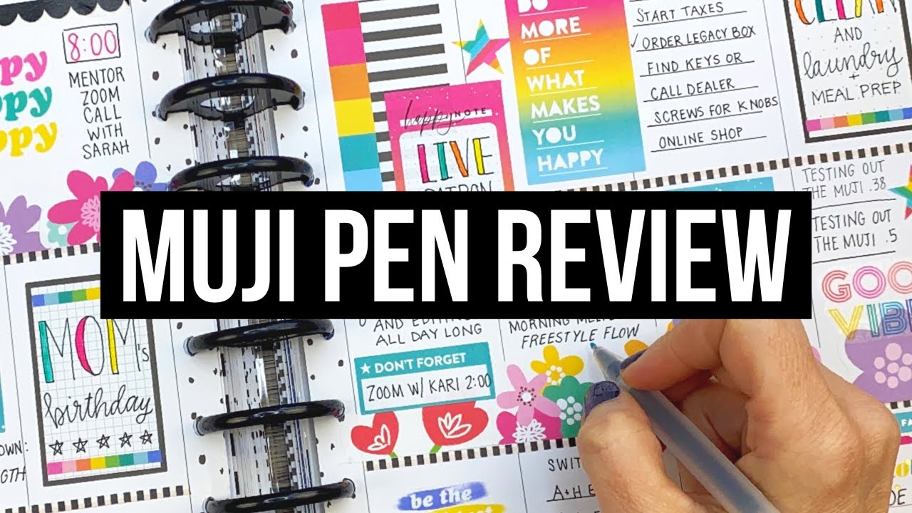 Muji Pen Review // Using Muji Gel Pens for the First Time // .38 and .5