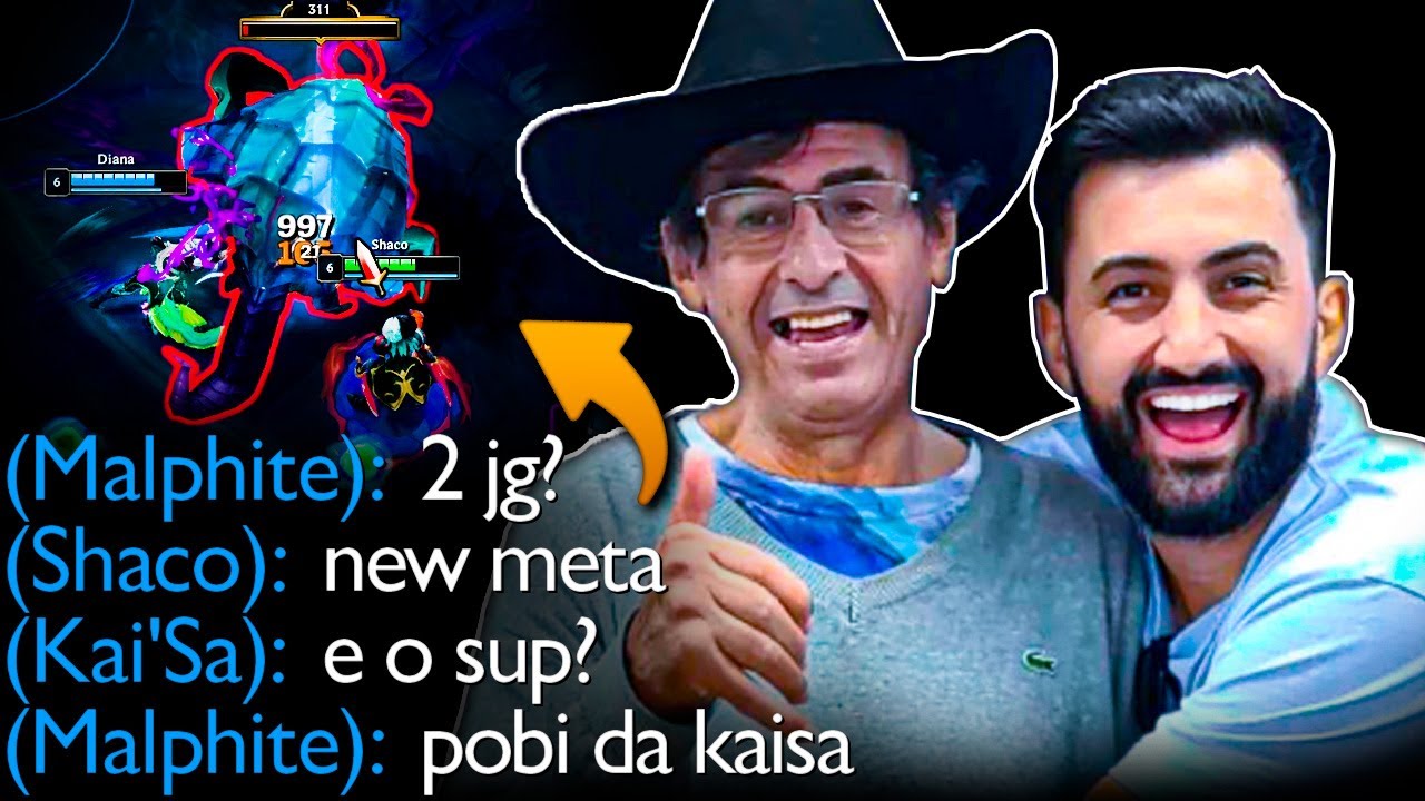 RODIL E VÔ CORVO FAZENDO DOUBLE JUNGLE NO LOL KKKKKKKKKKK