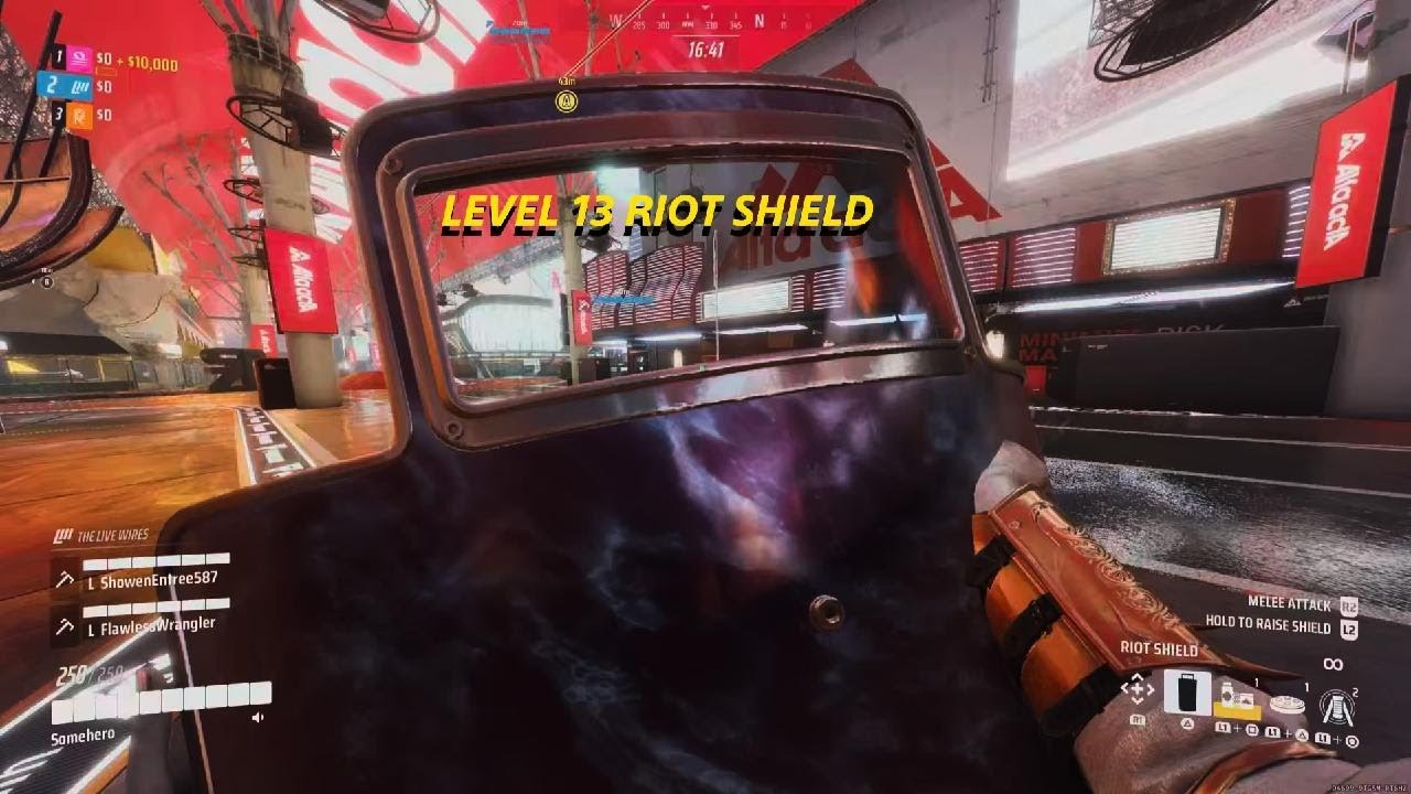 Level 13 riot shield & terrible match but easy W