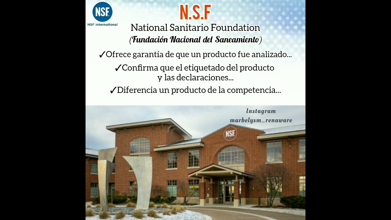 Certificaci&oacute;n NSF International en Rena Ware