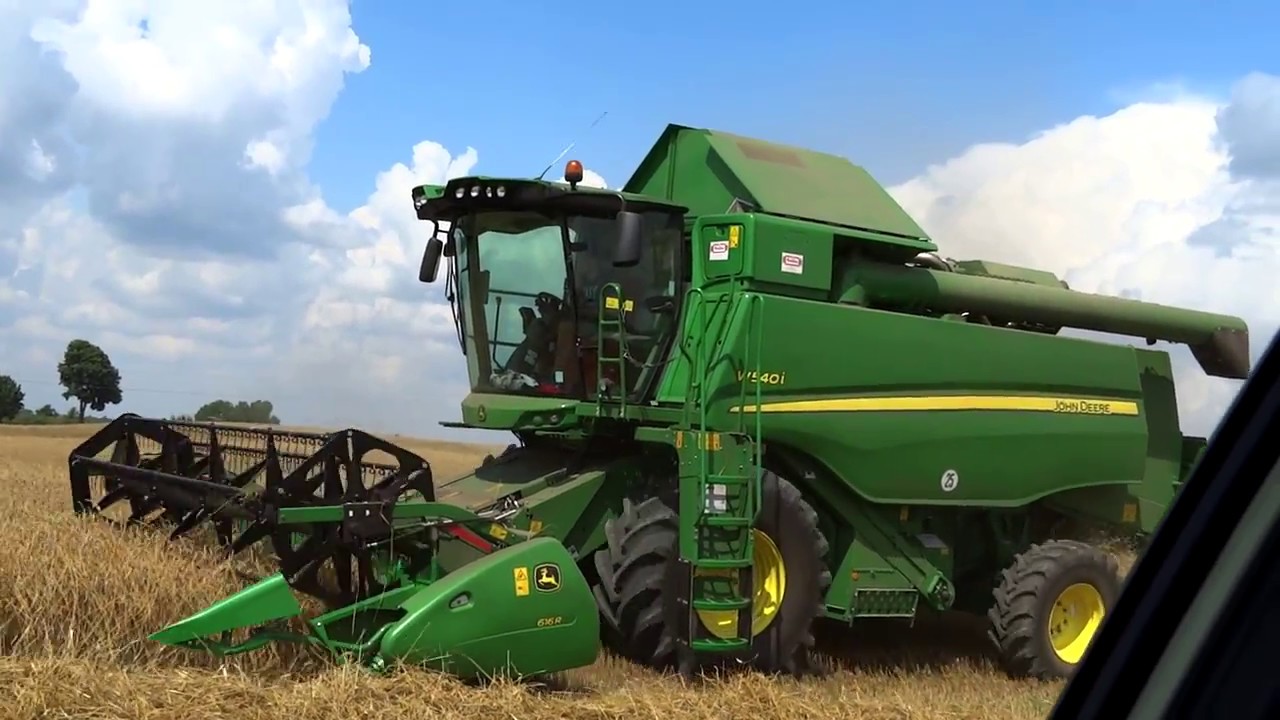 Żniwa w GR Siegel Nowy nabytek John Deere w540i
