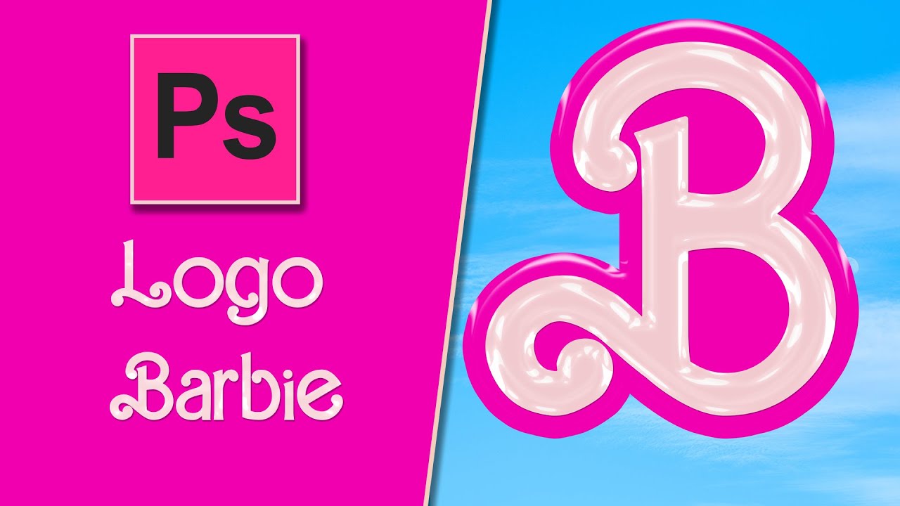 Logo de Barbie La Película 2023 con PHOTOSHOP