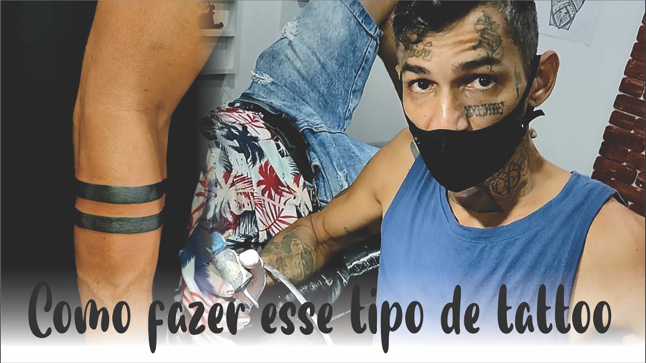 Como eu faço para tatuar faixas pretas no braço!