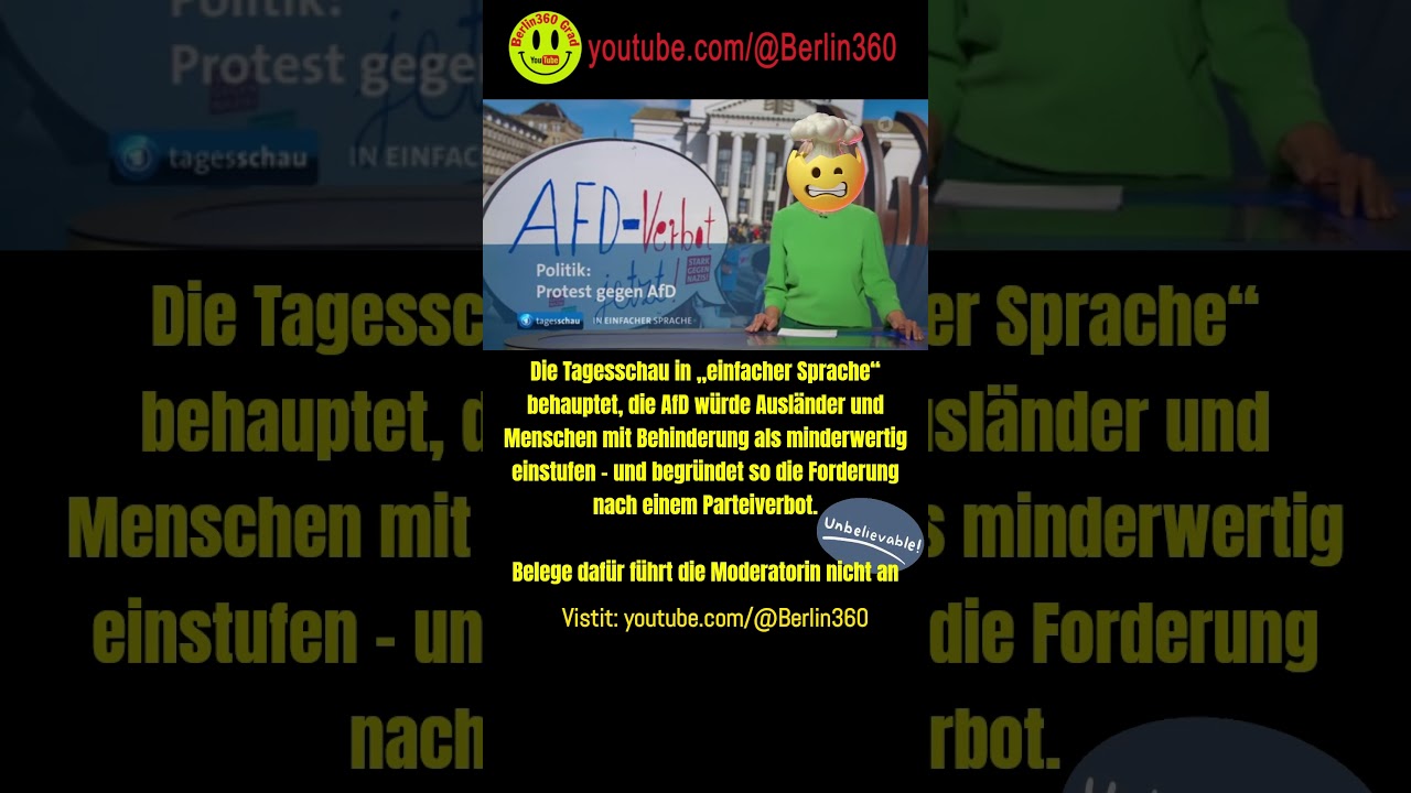 #Tagesschau #Hass #Hetze #Satire #OMG! #Boshaftigkeit #Ironie, #Sarkasmus #AfD #ReformOerr #OerrBlog