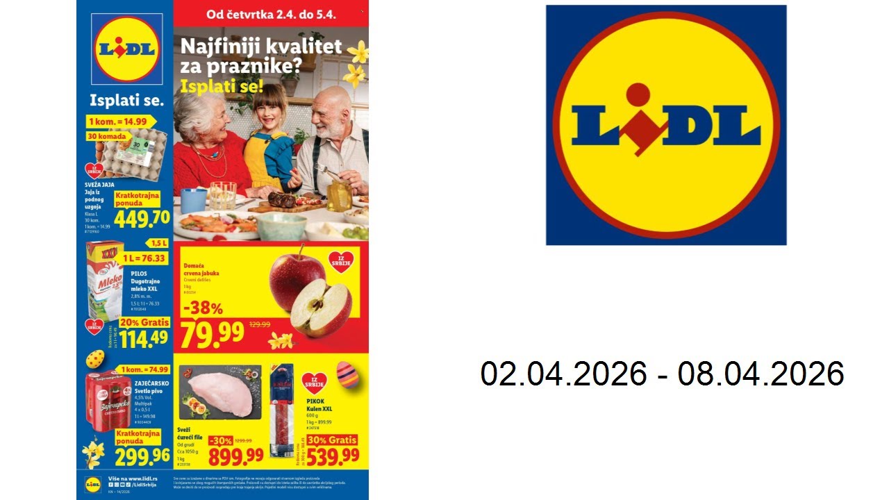 Lidl katalog - Pogledajte na&scaron;e ponude - 02.04.-08.04.2026