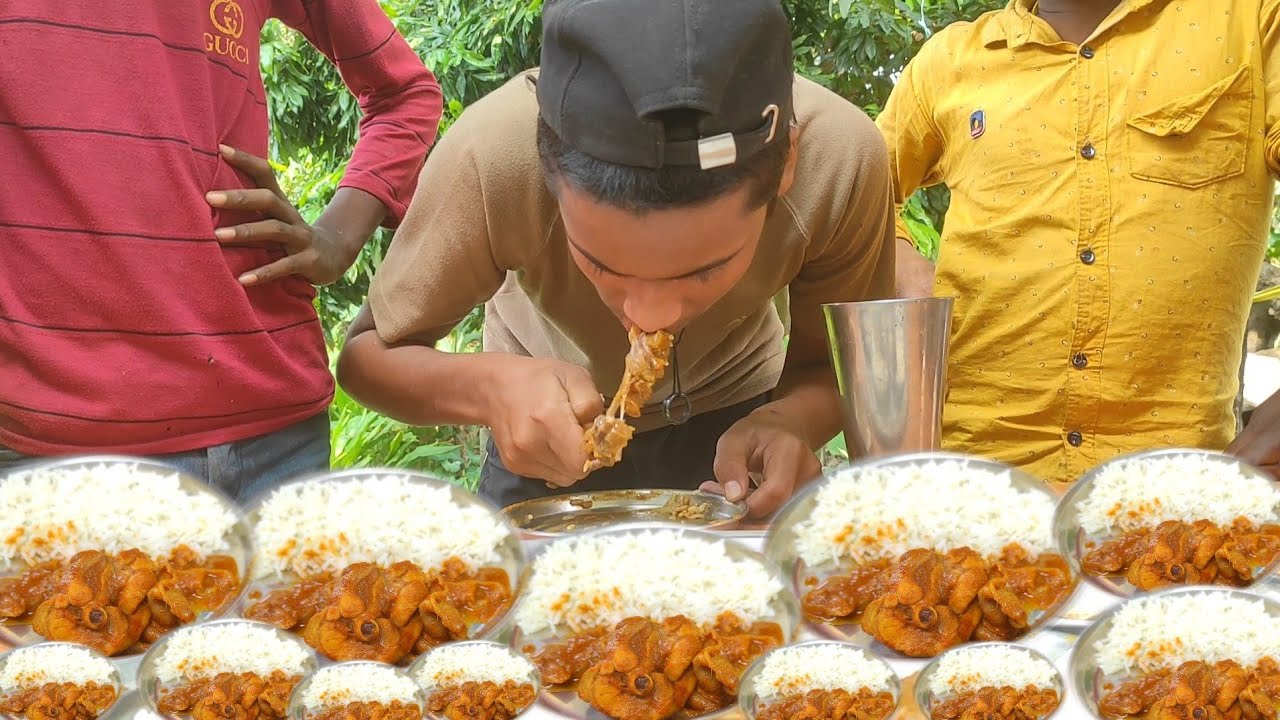 मशालें दार मुर्गा भात खाओ और नगद कैश 1550₹ रुपये लेकर जाओ। spicy murga bhat eating and win rupay 