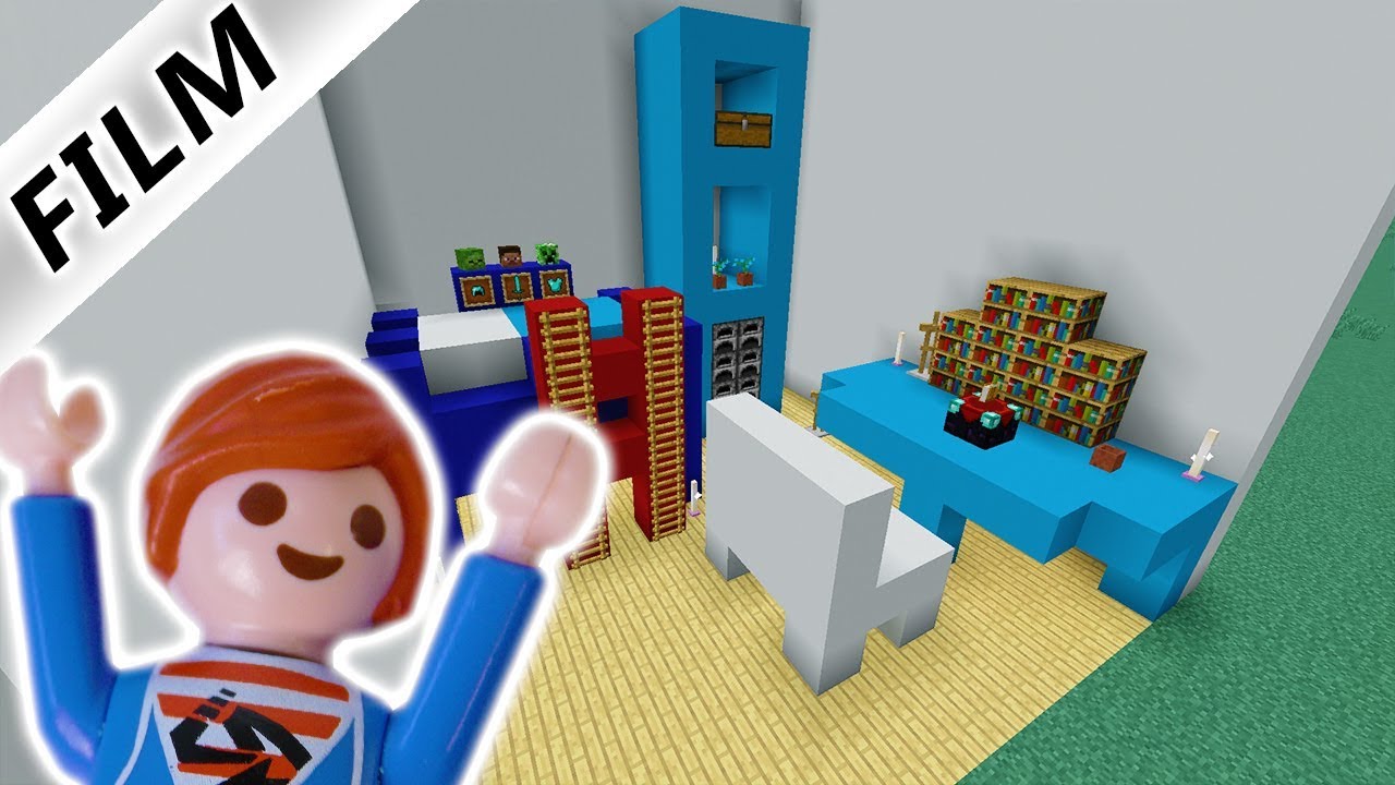 JULIAN BAUT SEIN KINDERZIMMER IN MINECRAFT NACH! KREATIVMODUS Playmobil Film Deutsch - Familie Vogel