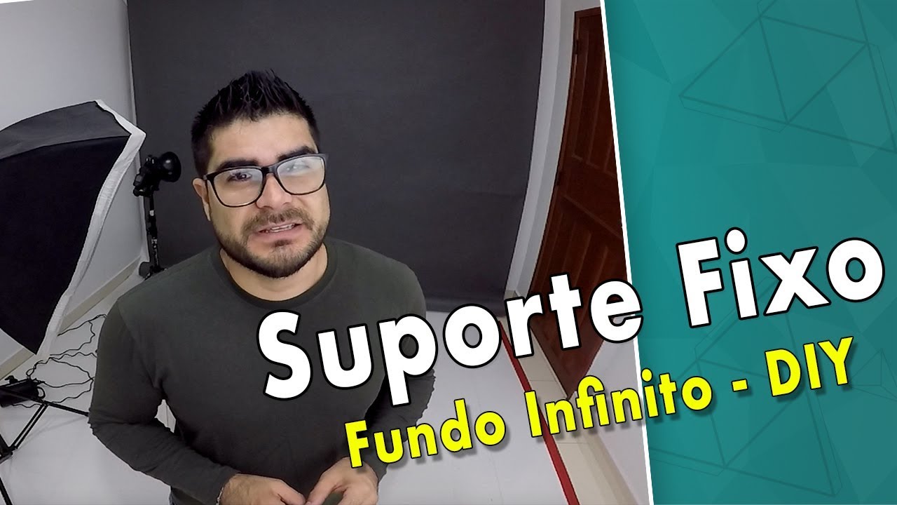 📸 📐 Suporte Fixo pra fundo infinito de papel. 🔧🔩