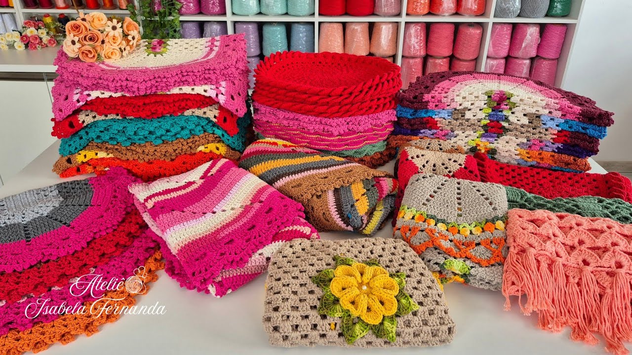 Veja Que Linda Produção de Crochê Encomendas e Pronta Entrega 😍