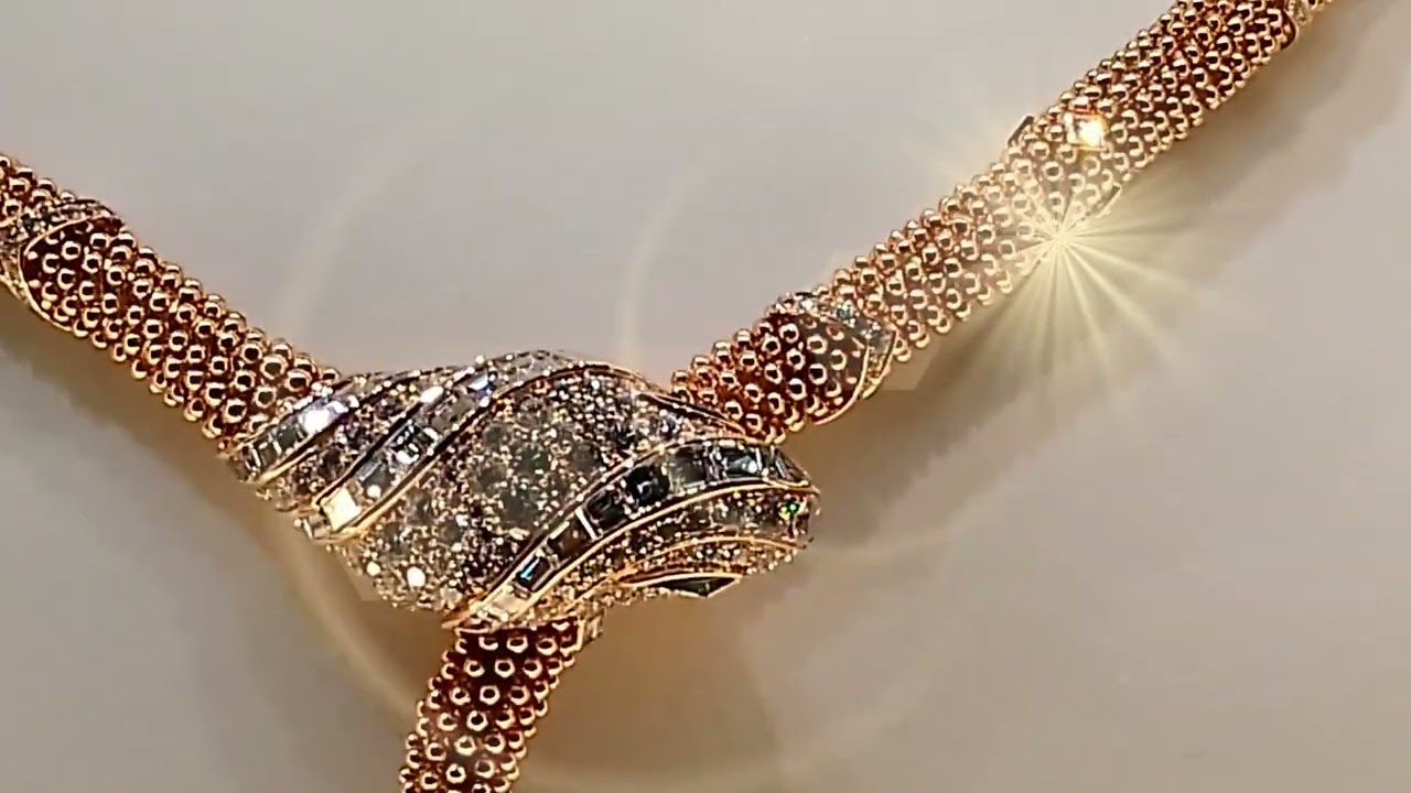 Snake Necklace, pair of snake ear clips & snake bangles gold & diamonds by BULGARI @manortiz46az