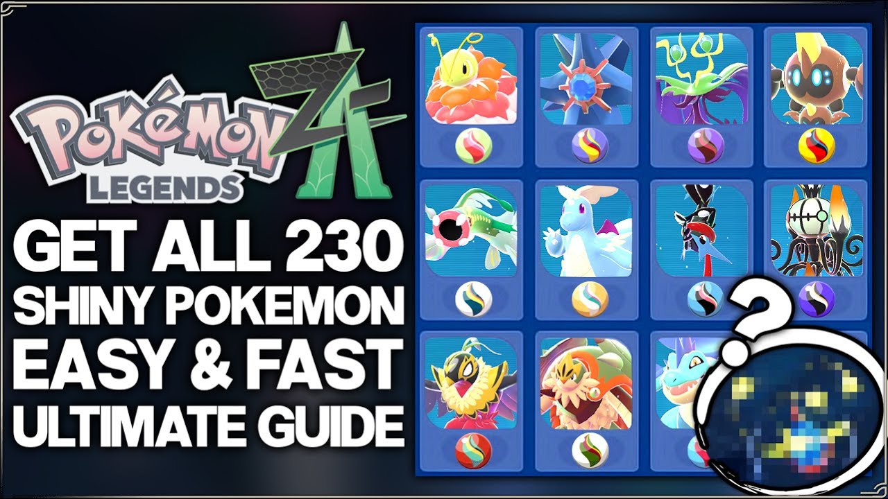 Pokemon Legends Z-A - Как получить ЛЮБОГО блестящего покемона МГНОВЕННО - Руководство по фарму во...