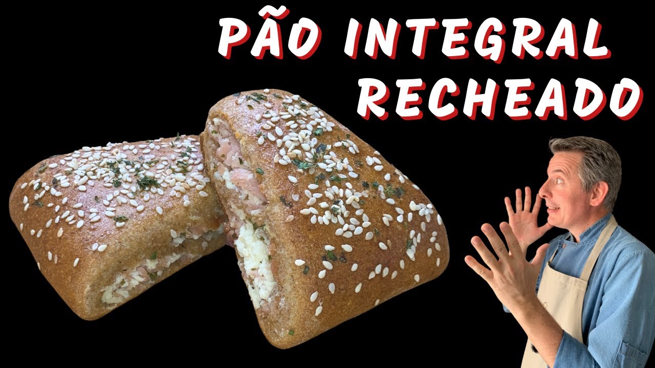 Pão Integral Recheado !!! Uma delícia !!! Receita simples e sem mistérios !!!