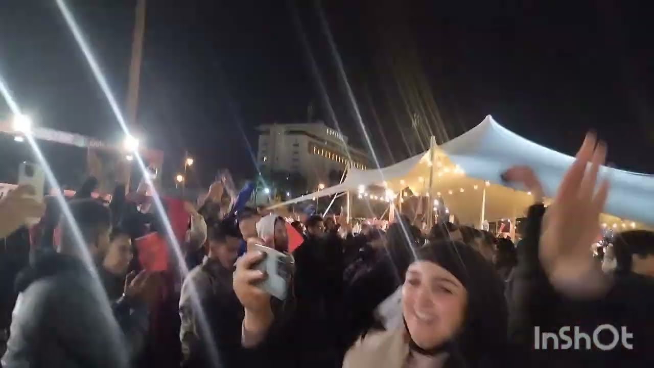 لحظات قبل التتويج 🇲🇦🇲🇦🇲🇦بكاس إفرقيا هكذا كانت الاجواء في |fan zone rabat 