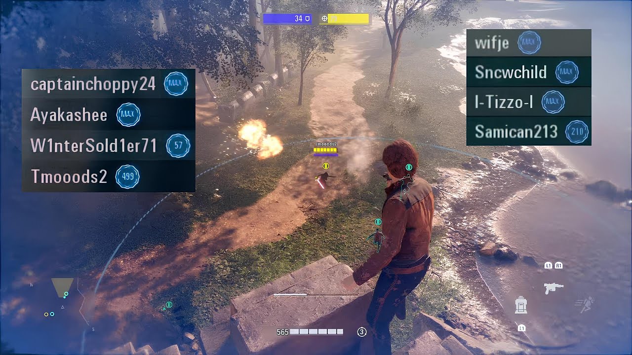 A Random 4v4 on Takodana (Multiple POVs) Battlefront 2