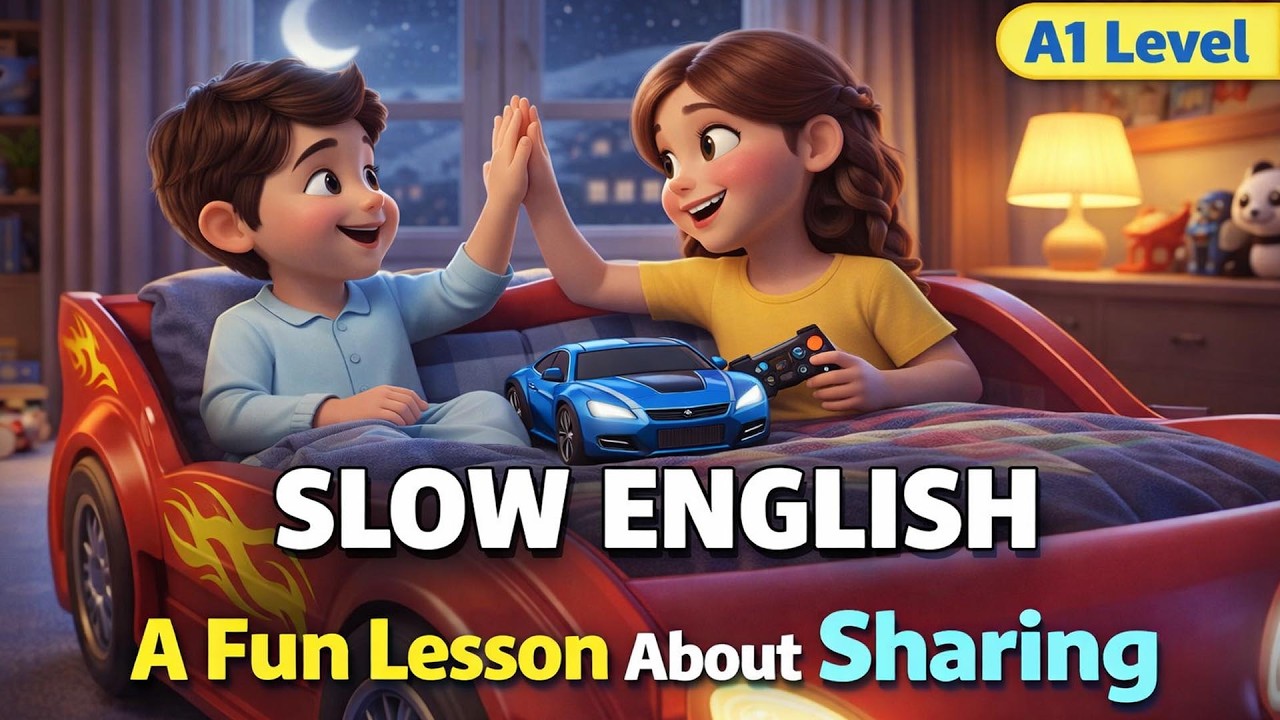 A Fun Lesson About Sharing | English Listening Practice for Start Learning English (A1 Level)