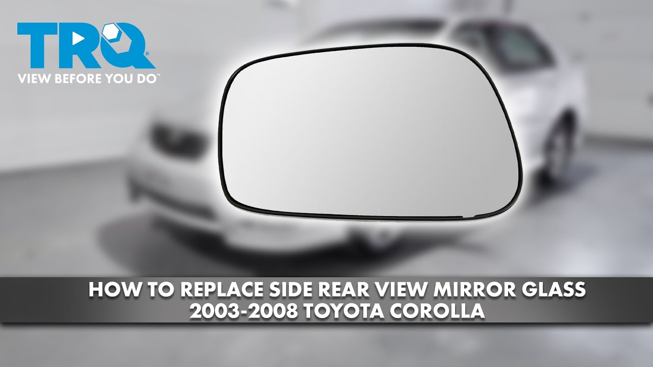 Как заменить стекло бокового зеркала на Toyota Corolla 2003-2008