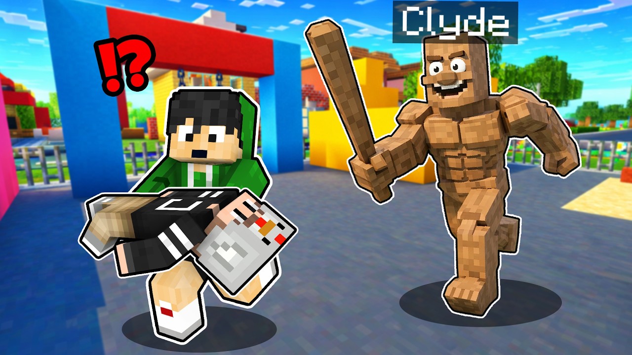 I Pranked my FRIENDS with a Giant MUSCLE Tung Tung Sahur in MINECRAFT
