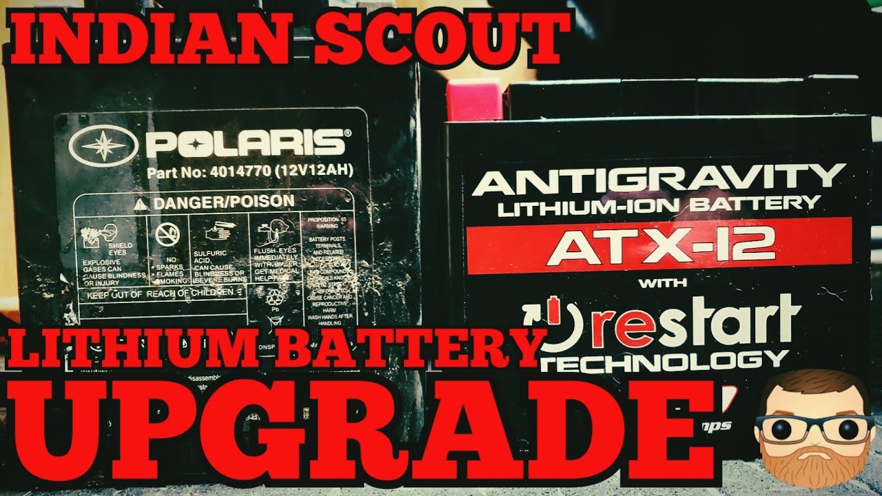 Indian Scout Lithium Battery Upgrade:  Antigravity with Restart Technology  #indianscoutsixty