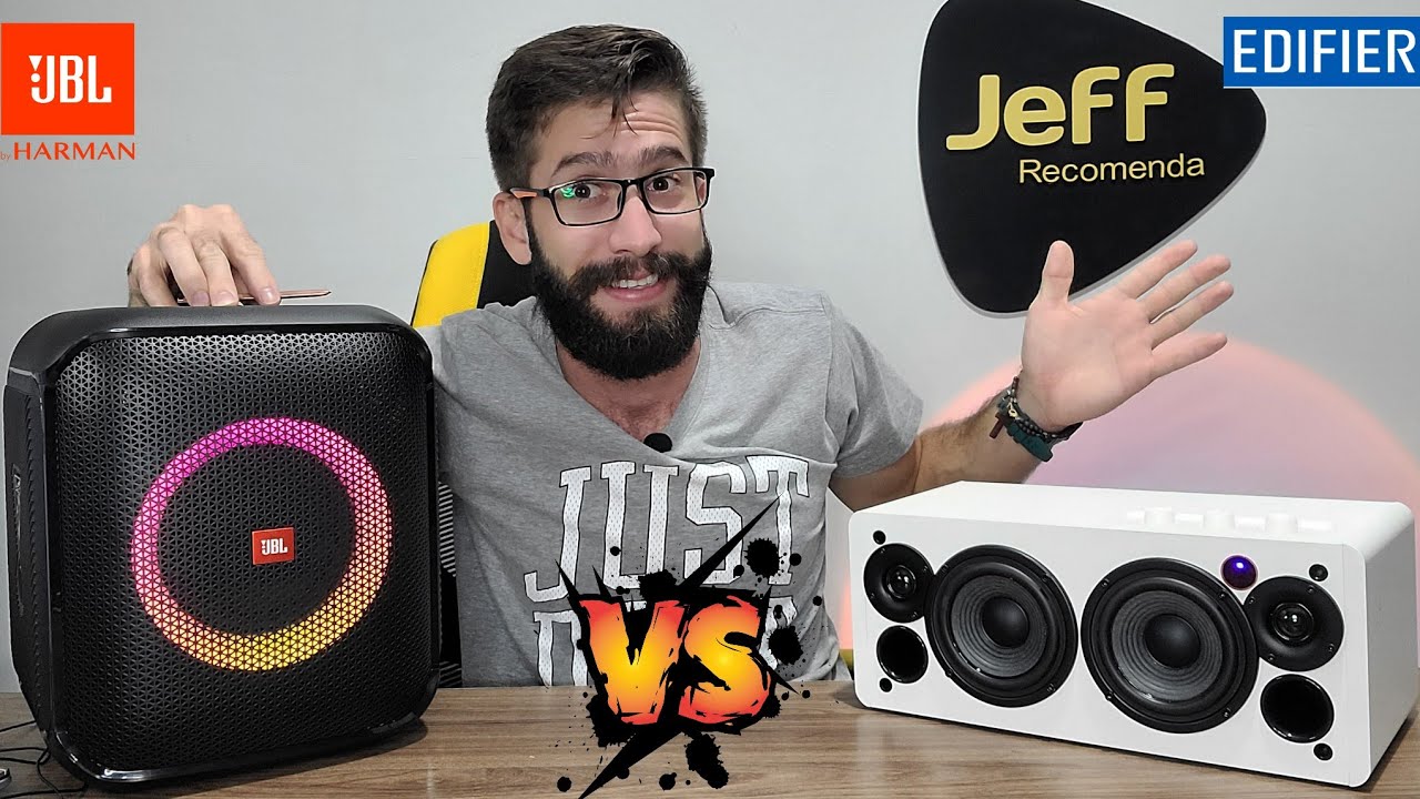 JBL PARTYBOX ENCORE ESSENTIAL 100W Vs EDIFIER D12 70W: O Duelo das caixas de som SURREAIS!